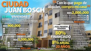 Infografía “Con lo que pago del alquiler, compro mi casa en Ciudad Juan Bosch”