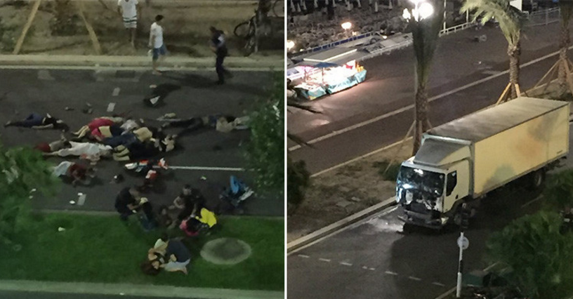 Al menos 30 muertos y 100 heridos tras camión embestir decenas de personas en Niza- Francia