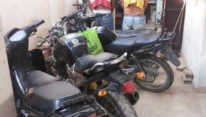 PN desmantela banda que se dedicaba a robar motocicletas 