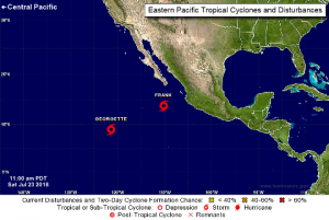 Tormenta tropical Frank seguirá fortaleciéndose; se sitúa en Pacífico mexicano 