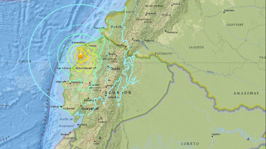 Presidente Correa reportó nueva réplica de sismo en Ecuador