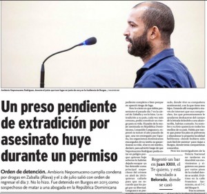 Prensa de España reporta que presunto matador de abogada Languasco está en fuga