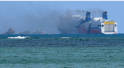 Desalojan crucero debido a un incendio mientras navegaba entre PR y RD