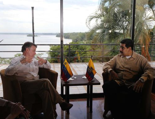 Nicolás Maduro y Juan Manuel Santos evalúan situación fronteriza