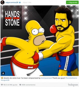 Edgar Ramírez se vistió de boxeador para enfrentar a Homero en Los Simpson
