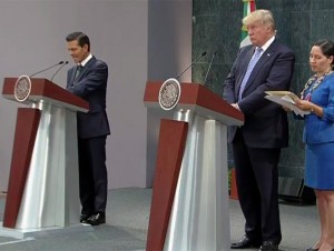 Trump en México reitera defensa de muro “para cuidar la seguridad de ambas naciones”