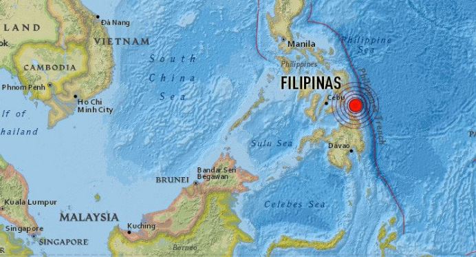 Un terremoto de magnitud 5,4 sacude Filipinas