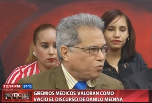 Gremios médicos valoran como vacío el discurso de Danilo Medina 