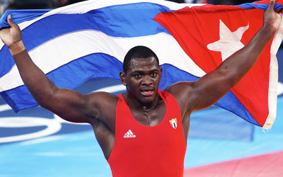 El cubano Mijaín López, campeón olímpico de lucha grecorromana en 130 kg