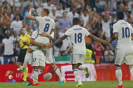 Morata y Kroos marcan, James juega y el Real Madrid gana