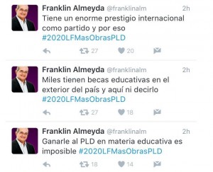Seguidores Leonel Fernández promocionan candidatura Twitter