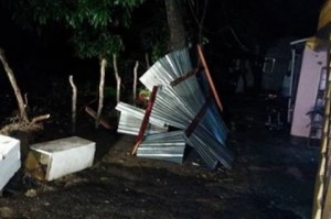 Reportan daños por ventarrón con lluvias, truenos y relámpagos en Dajabón
