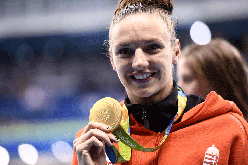Hosszu, primera nadadora con 2 medallas de oro en Río 2016
