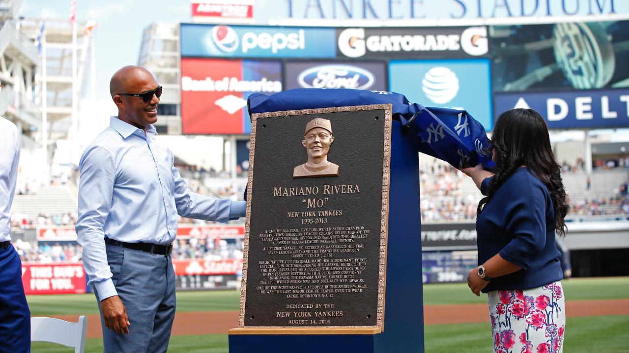 Yankees le dedican placa a Mariano Rivera