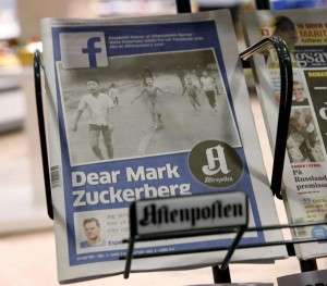 La censura de Facebook a una foto icónica y la dura respuesta de Erna Solberg