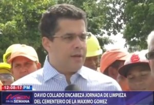David Collado encabeza jornada de limpieza del cementerio de la Máximo Gómez
