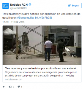 EXPLOSION COLOMBIA TWIT