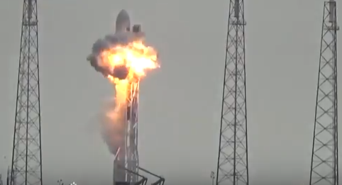 Publican video del momento exacto de la explosión del cohete Falcon 9 de SpaceX