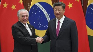 Presidentes de Brasil y China se reúnen