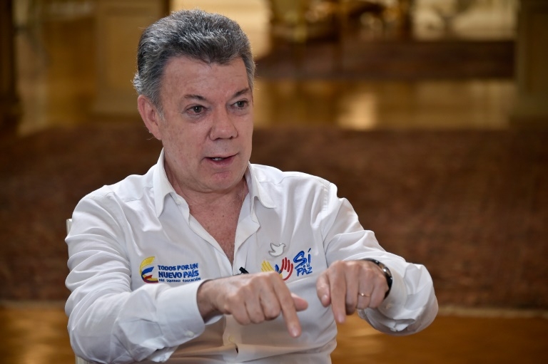 Presidente Colombia "absolutamente convencido" de ganar plebiscito sobre paz con FARC
