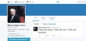 Falsa cuenta en Twitter a nombre de Vargas Llosa causa revuelo en RD
