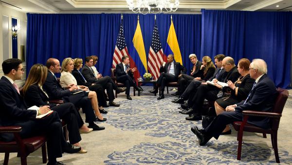 Santos sostiene encuentro con Obama en Nueva York y destaca su “gran apoyo” a los diálogos de paz con las FARC