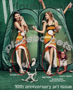 El grosero Photoshop a las modelos Gigi Hadid y Kendall Jenner