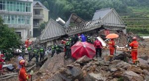 Deslaves dejan 16 muertos en China tras el paso de un tifón 