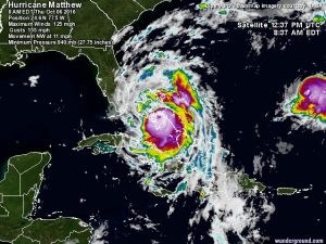 Un millón de evacuados y 1.500 vuelos cancelados por el huracán Matthew en Estados Unidos