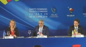 Reunión de ministros concluye con declaración de Santo Domingo; UE dice apoyará diálogo en Venezuela 
