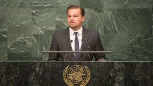 DiCaprio pide frenar el cambio climático