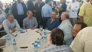 Danilo Medina e Hipólito Mejía juntos en actividad cafetalera Rancho Arriba