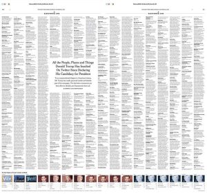 The New York Times publica todos los insultos de Trump durante la campaña 