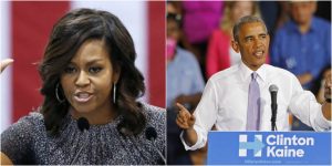Barack y Michelle Obama alientan a votar por Hillary