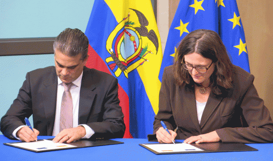 Ecuador y Unión Europea suscriben acuerdo de comercio