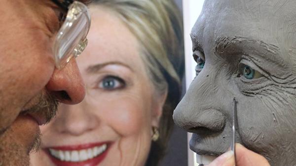 El museo de cera de París presentó la estatua de Hillary Clinton antes de tiempo