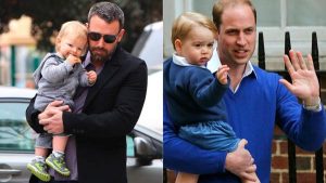 Ben Affleck culpó al Príncipe George de haber contagiado a su hijo con resfriado