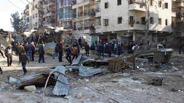 Seis muertos en intensos bombardeos sobre Aleppo, en Siria