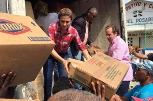 Carolina Mejía llama a la unidad de los políticos, para ir en ayuda de los damnificados por lluvias en el Cibao