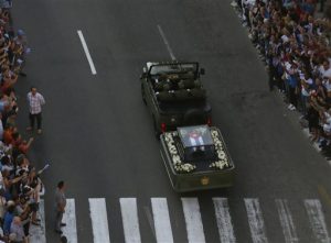 Cortejo fúnebre de Castro llega a Matanzas