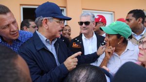 Archivo. Presidente Medina en recorrido por municipios inundados