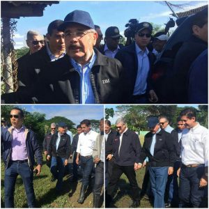 Presidente Danilo Medina visita Villa Isabela y supervisa daños