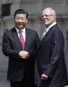 Presidente de China visita Perú y firma convenios 