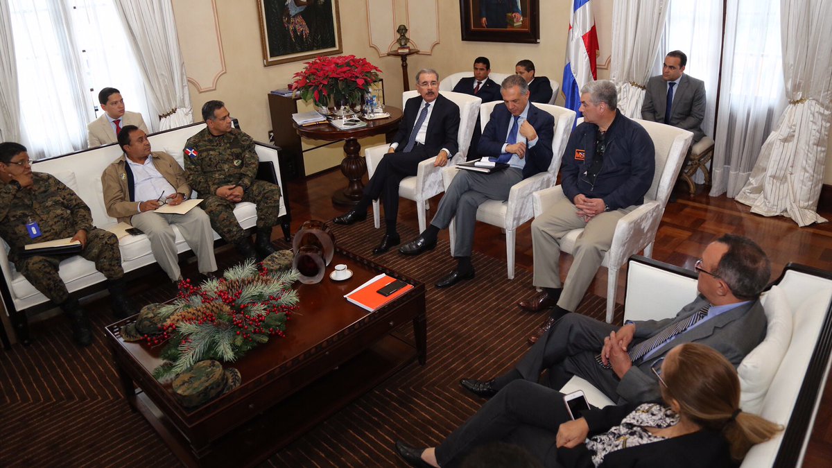 Presidente Medina convoca de urgencia a organismos de socorro