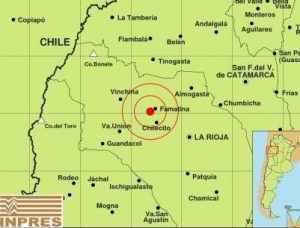Reportan fuerte temblor en ciudad argentina La Rioja  