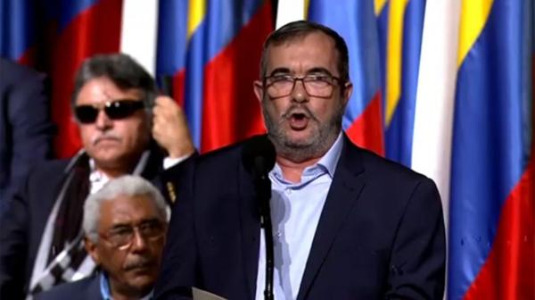 El líder de las FARC, Rodrigo Londoño, alias "Timochenko