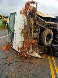 Se registra accidente en la carretera Miches-Higüey