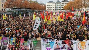Kurdos protestan  en Alemania contra la política del presidente Recep Erdogan