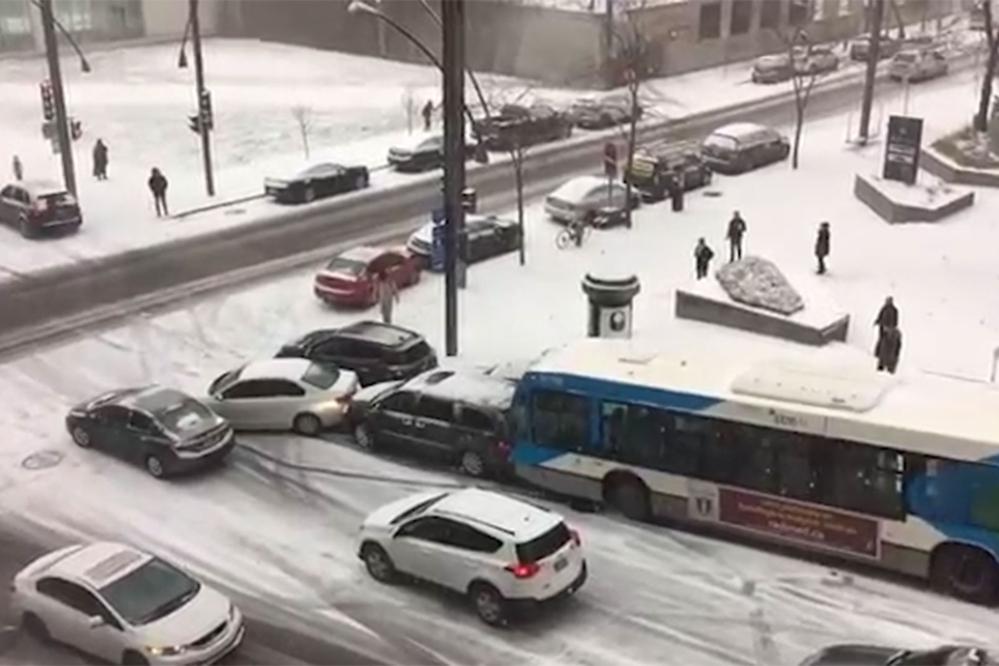 Montreal: Los accidentes en cámara lenta que son sensación en las redes sociales