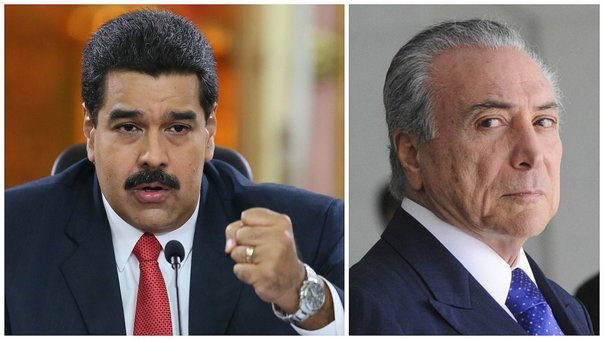 Maduro llama "sicario" a su par brasileño, Michel Temer